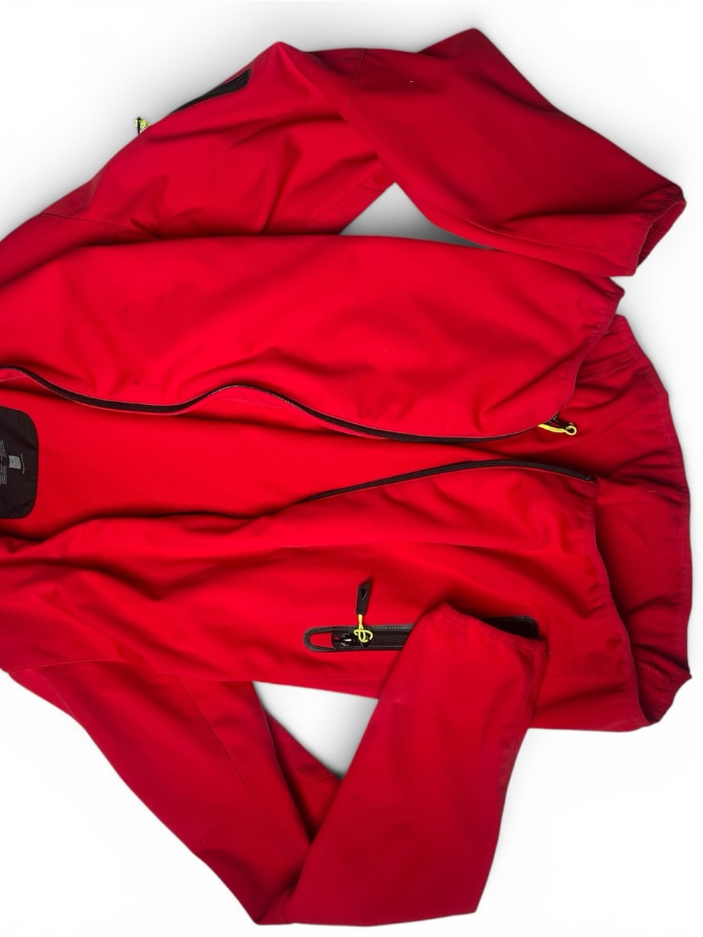 Men’s Red Windbreaker Jacket - Lightweight Zip-Front